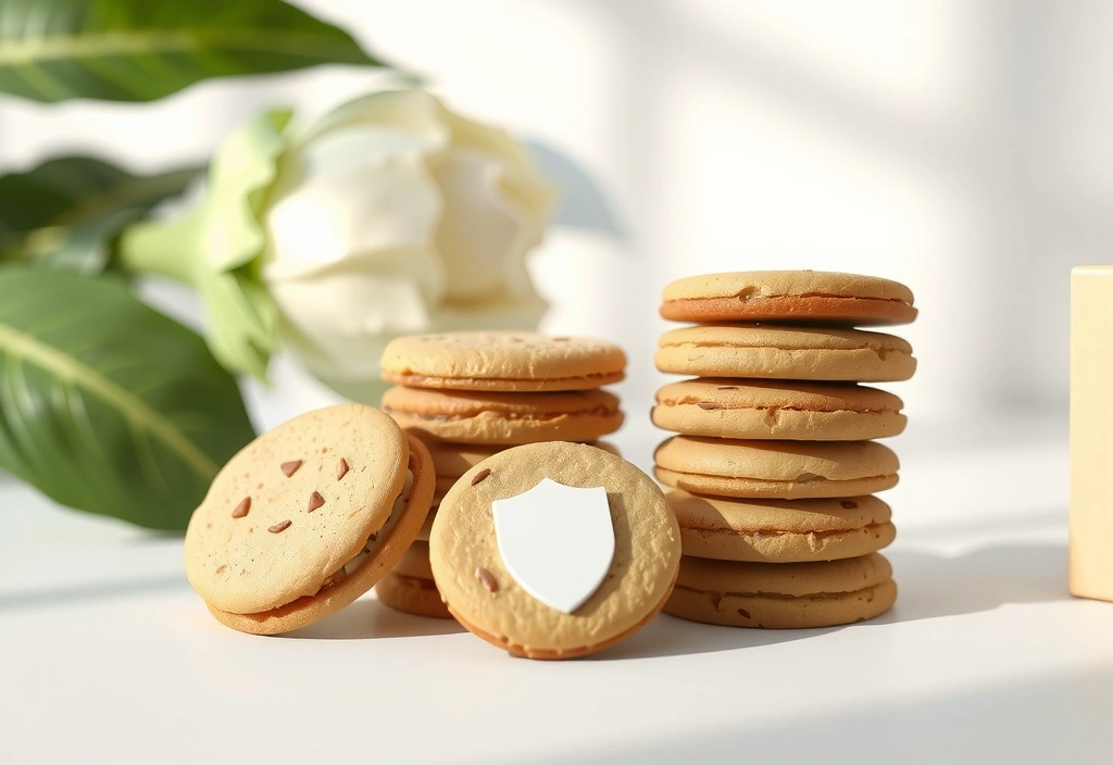 Cookie illustration showing digital privacy protection