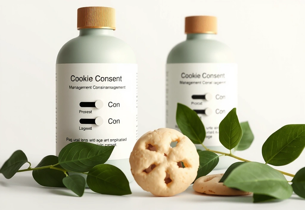 Cookie consent management interface illustration