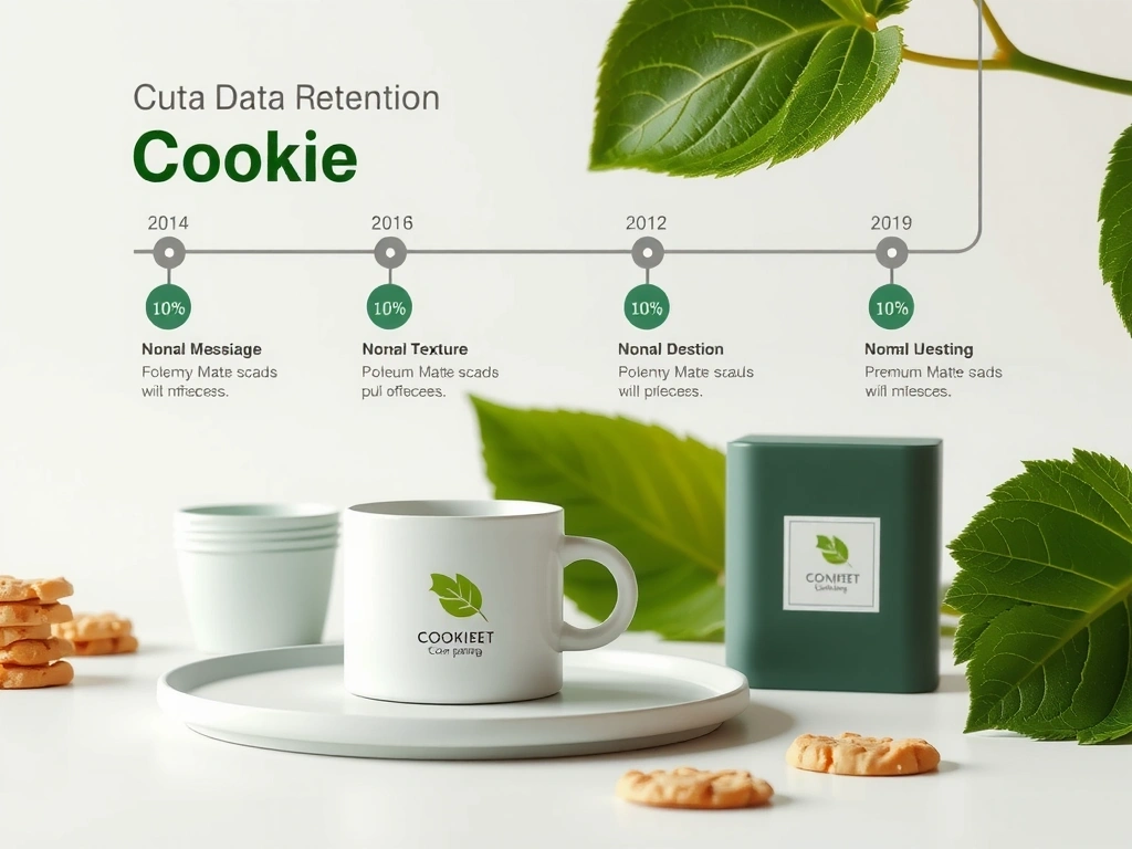 Data retention timeline illustration with calendar and clock elements